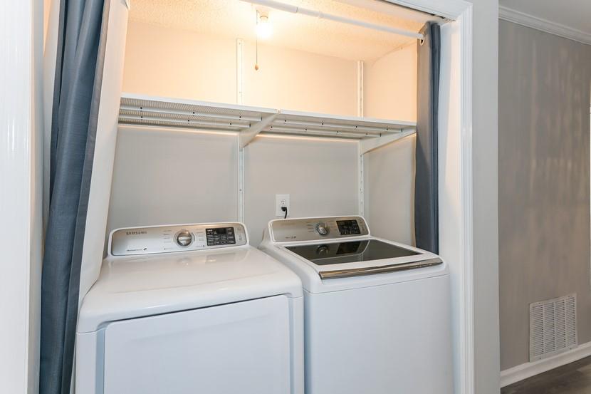 2505 West Broad Street, Unit 122 Athens, GA 30606 - Photo 11 of 15 a utility room with dryer and washer