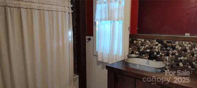 a bathroom with a sink