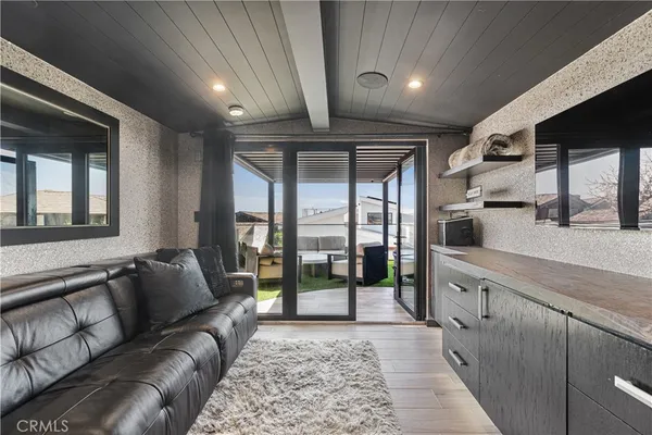 a outdoor living space with patio furniture