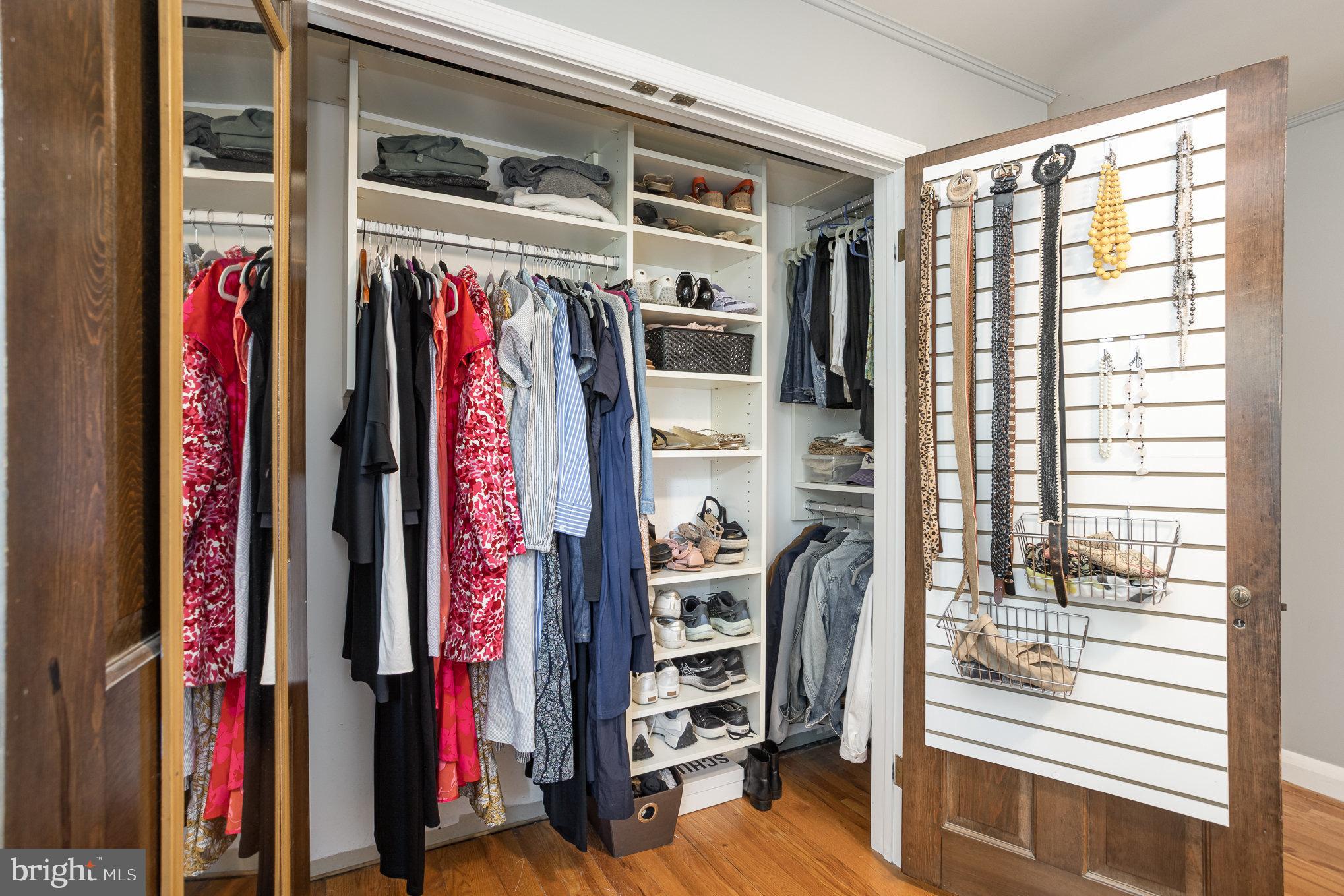 4407 Sedgwick Road Baltimore, MD 21210 - Photo 23 of 42 a view of walk in closet with clothes and shoes