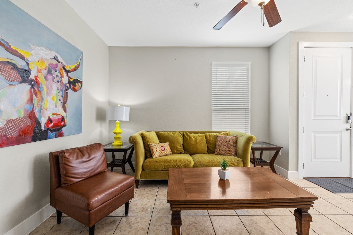 2215 Katy Lane, Unit C Georgetown, TX 78626 - Photo 7 of 26 a living room with furniture and a wooden floor