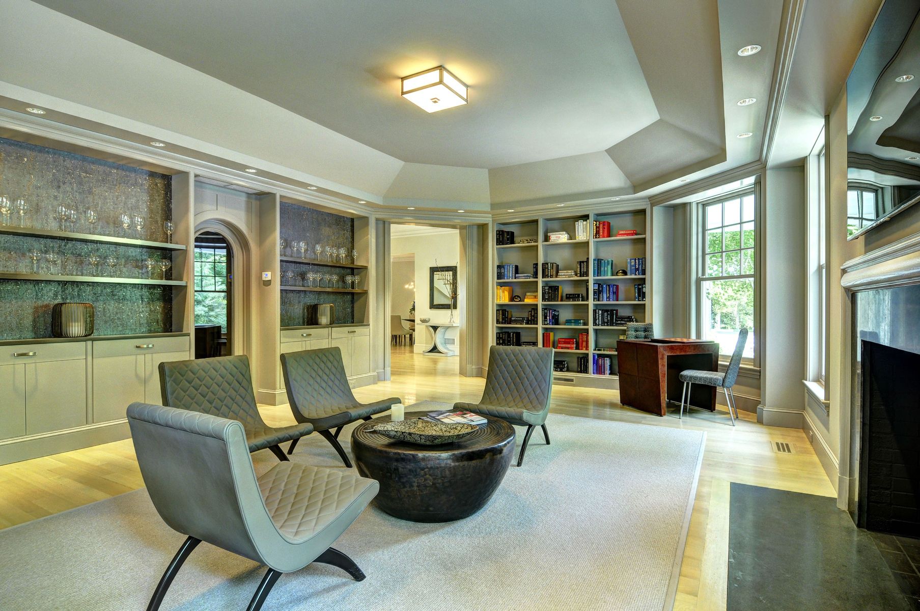 11 Jones Cove Road East Hampton, NY 11937 - Photo 12 of 25 a living room with furniture large window and flat screen tv