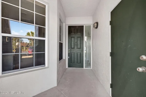 a view of front door