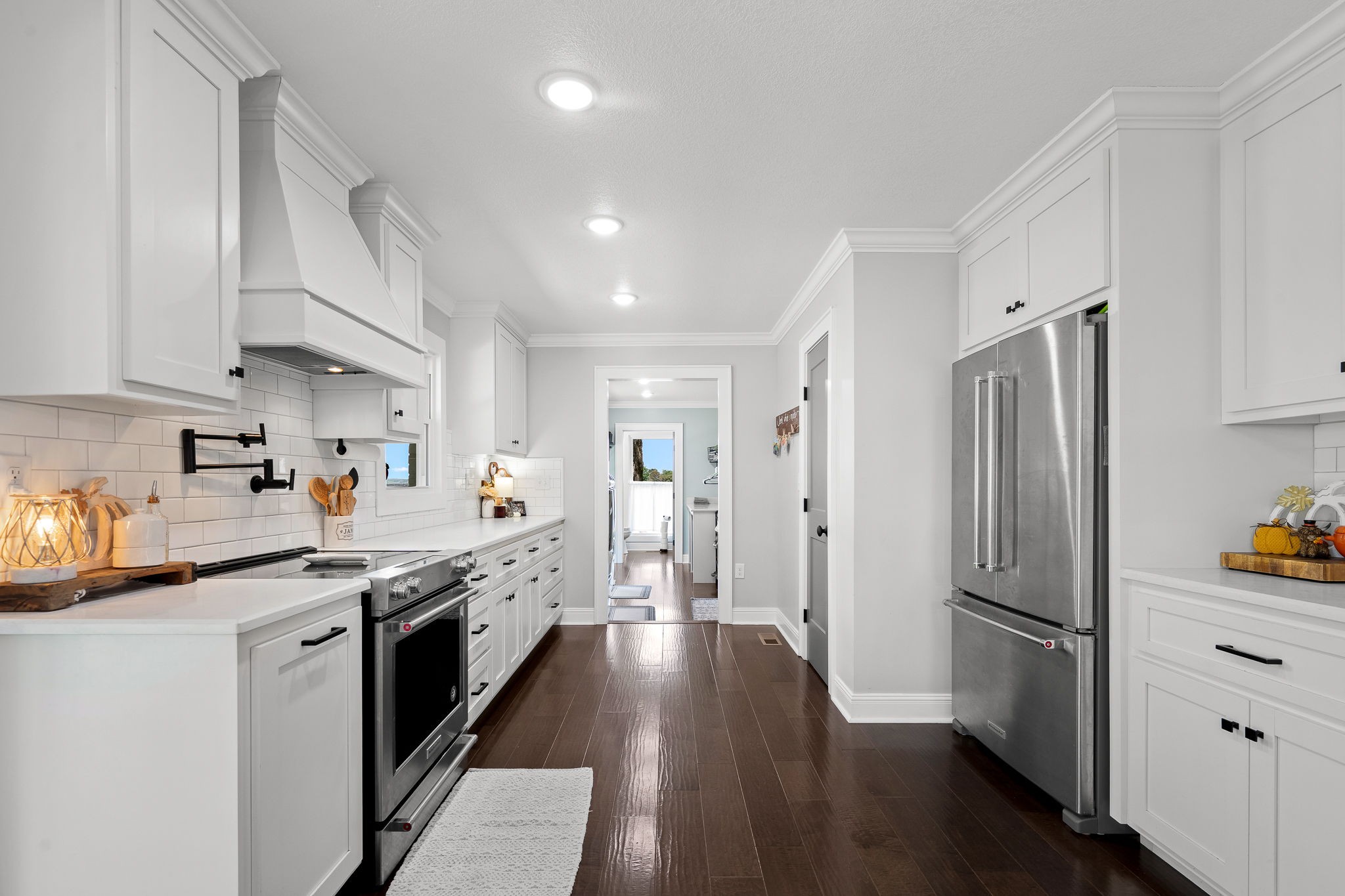 176 Terry Dunavan Road Elora, TN 37328 - Photo 32 of 85 a kitchen with stainless steel appliances a refrigerator sink and microwave