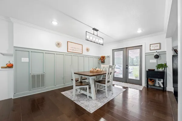 a view of an ocean and city