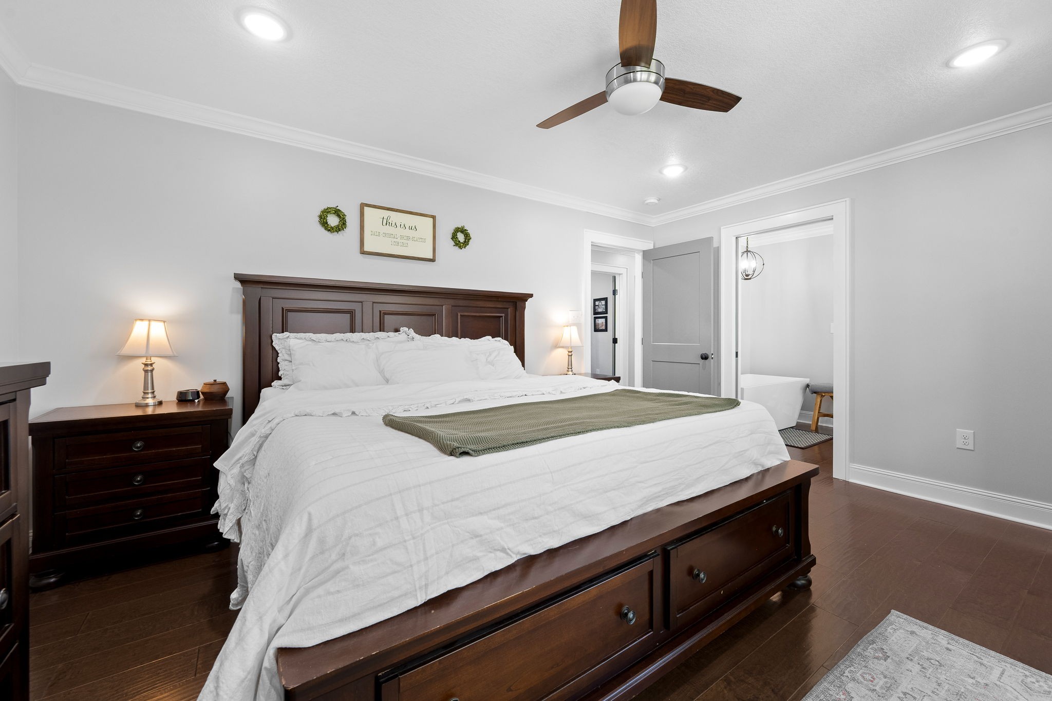 176 Terry Dunavan Road Elora, TN 37328 - Photo 53 of 85 a bedroom with a bed and a lamp on the dresser