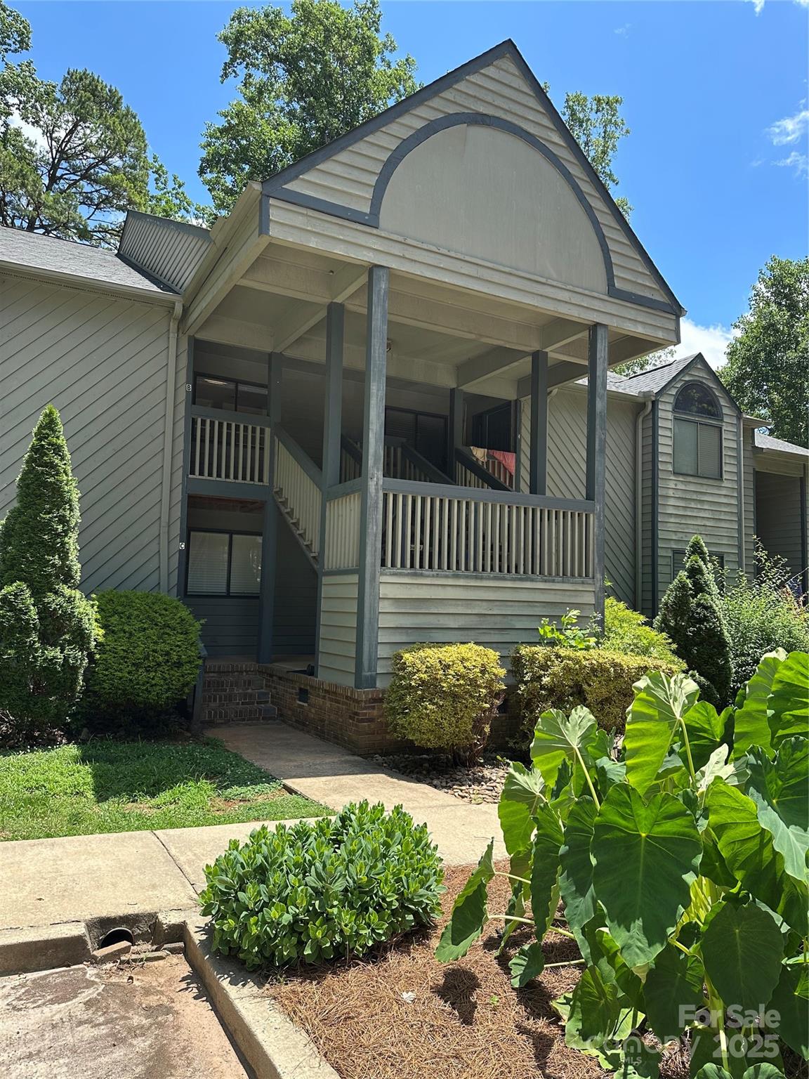 a front view of a house
