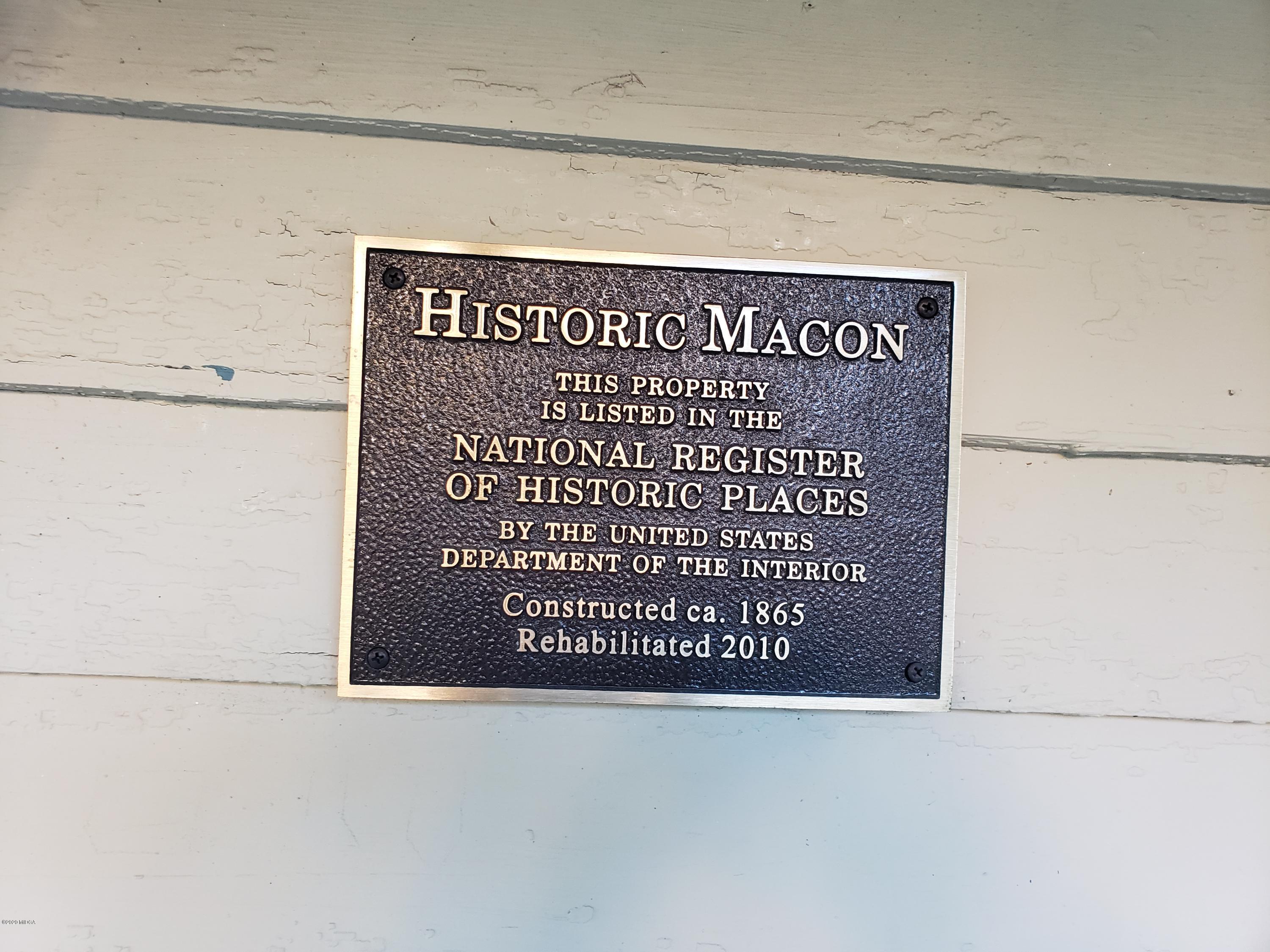 980 Maple Street Macon, GA 31201 - Photo 2 of 30 MAPLEHISTORIC PLAQUE