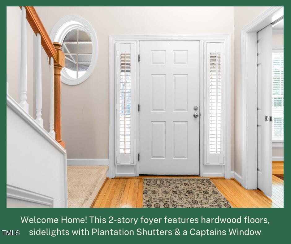 6328 Nowell Pointe Drive Raleigh, NC 27607 - Photo 4 of 56 Foyer with NOTE