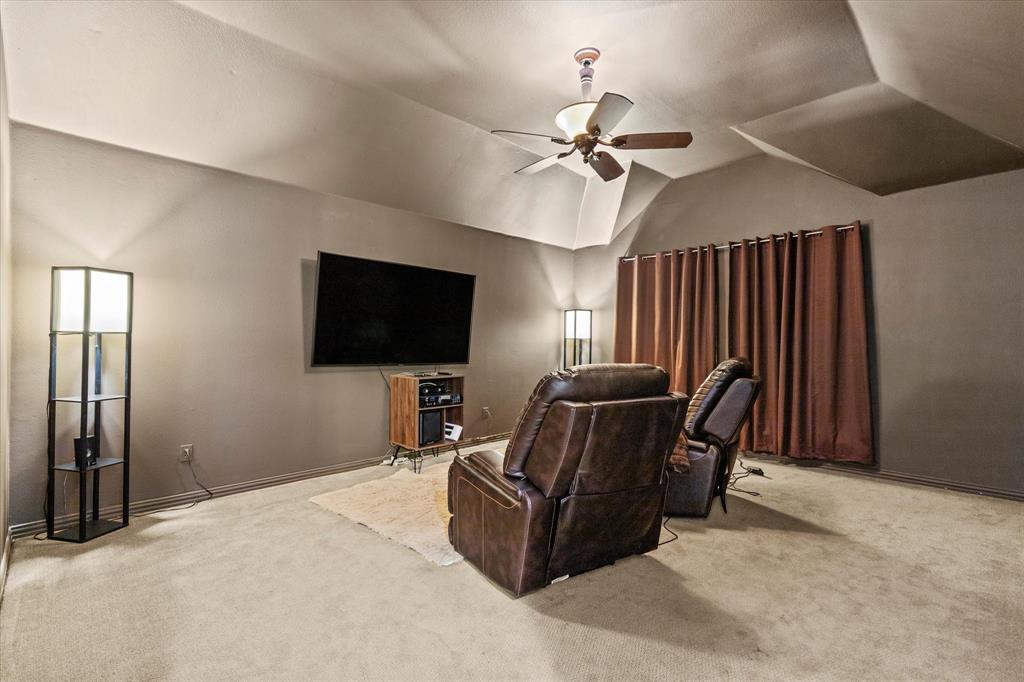 3710 Sam Rayburn Trail Dallas, TX 75287 - Photo 26 of 36 a living room with furniture and a flat screen tv