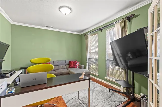 a room with furniture and window