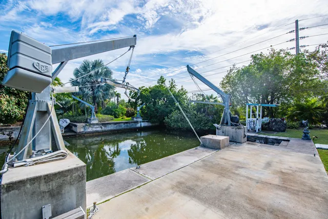 a view of backyard with seating area and trees around