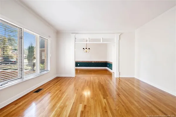 a view of wooden floor in a room