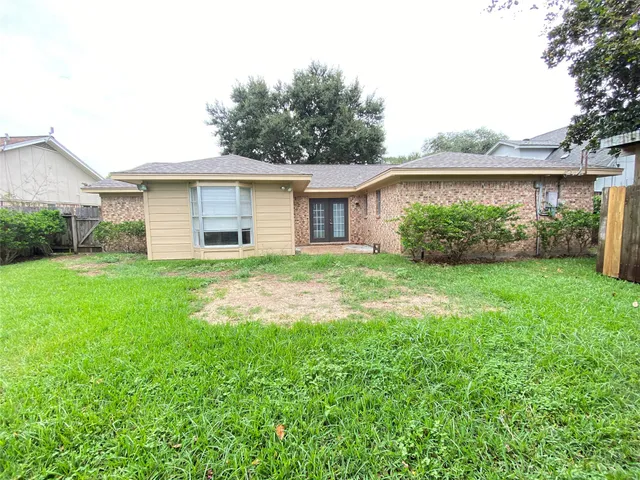 a view of a backyard with plants