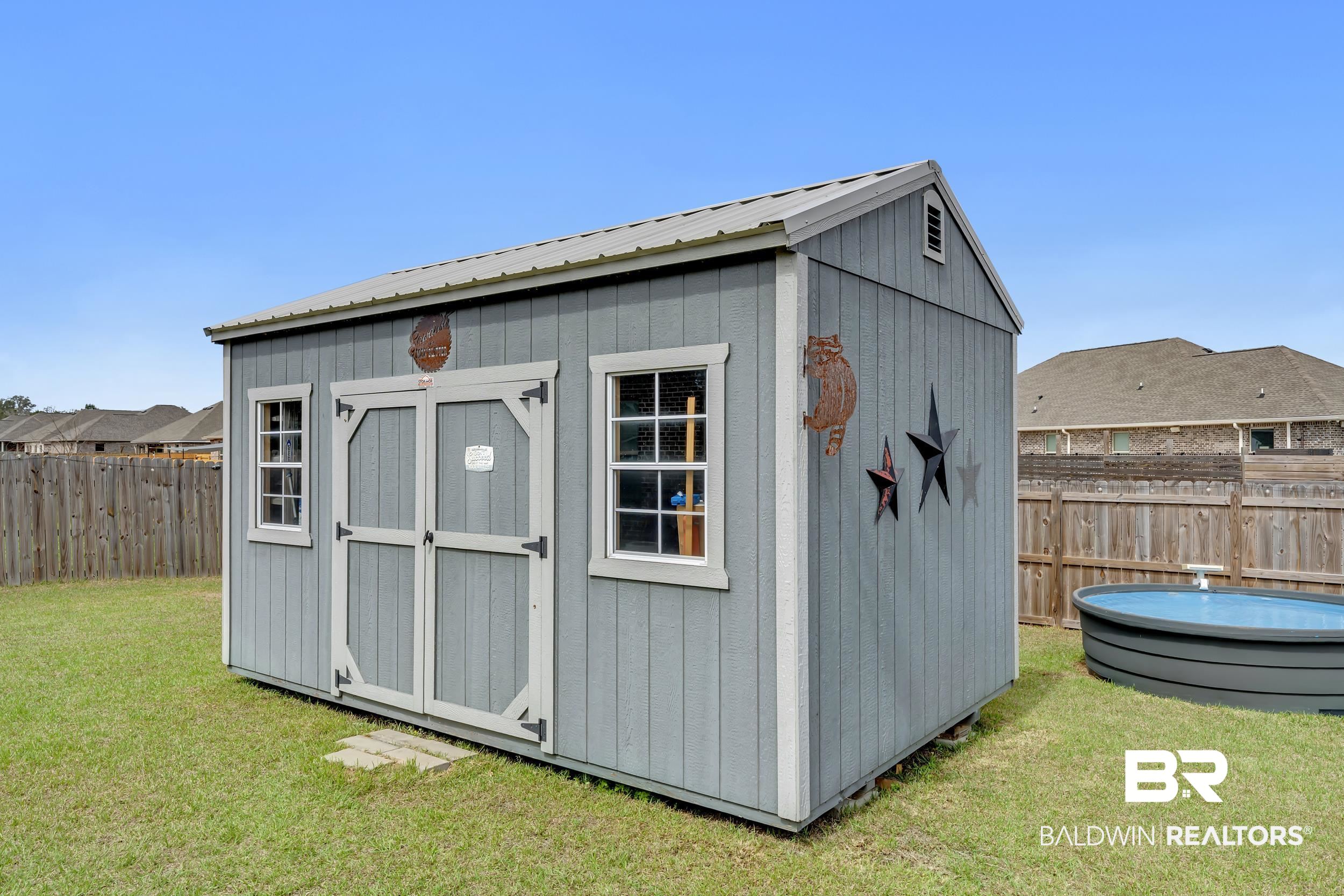 1176 Stella Road Foley, AL 36535 - Photo 32 of 40 View of shed featuring a fenced backyard