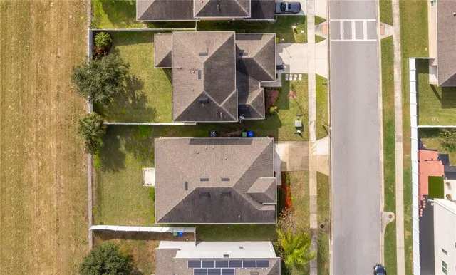 a view of a backyard with a garden