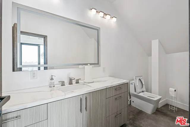 a living room with a large window