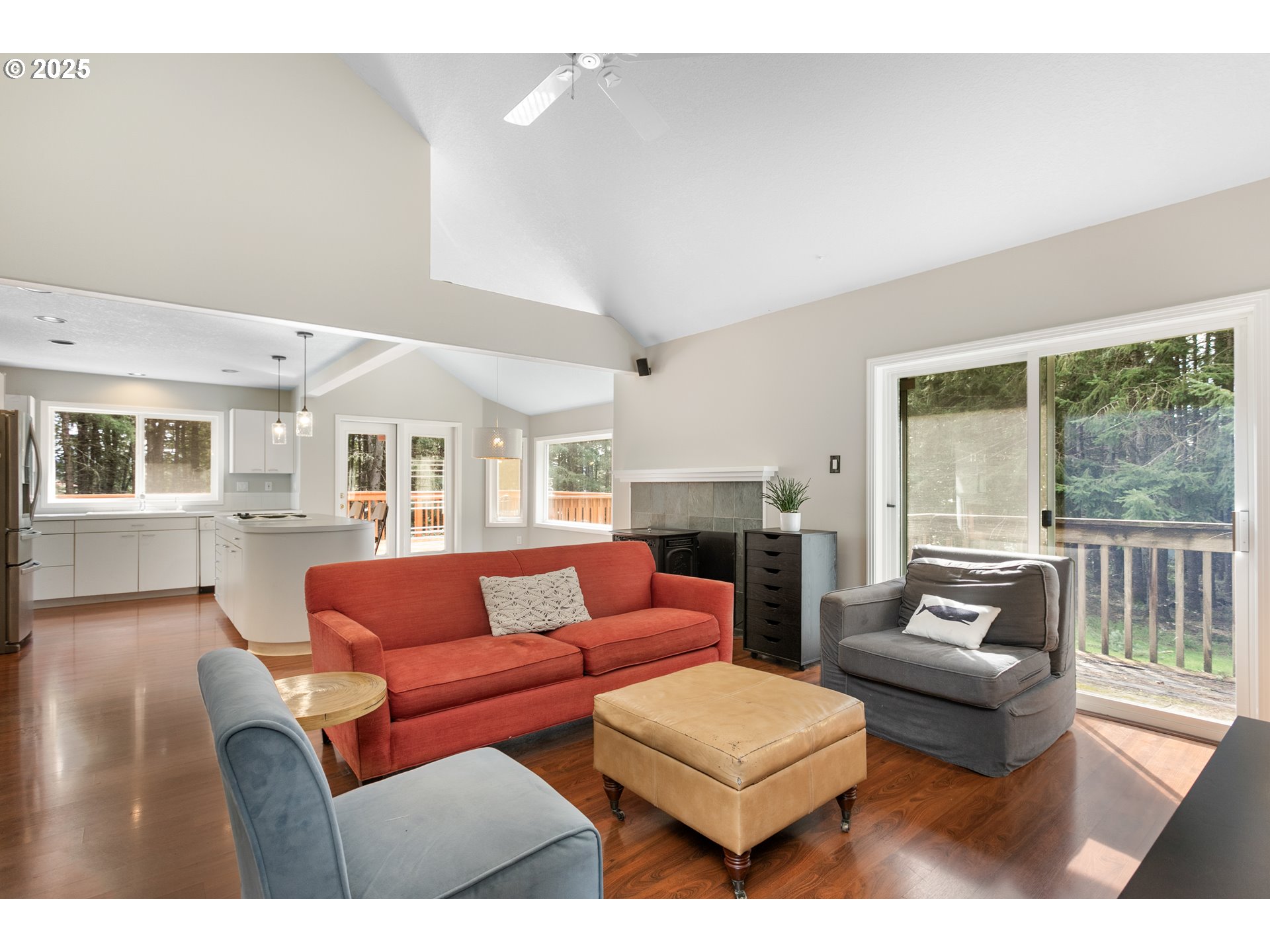 32370 Southeast Judd Road Eagle Creek, OR 97022 - Photo 25 of 48 a living room with furniture and a fireplace