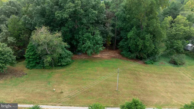 a view of backyard with green space