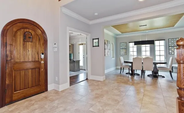 a view of living room with furniture and window