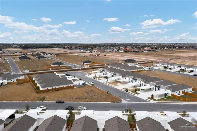 an aerial view of a city