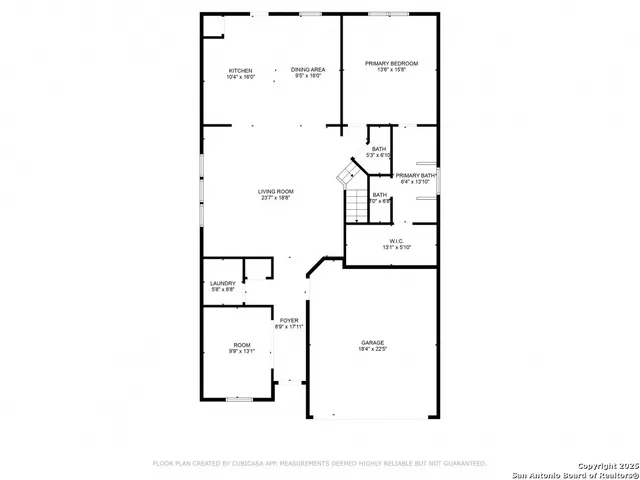 a picture of a bench in the window