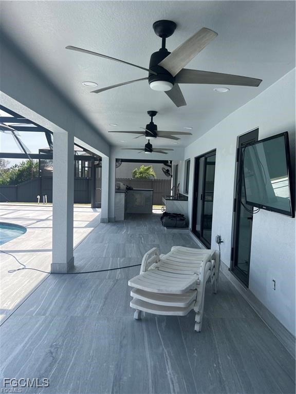 1215 Northwest 38th Avenue Cape Coral, FL 33993 - Photo 27 of 35 a bedroom with furniture and wooden floor