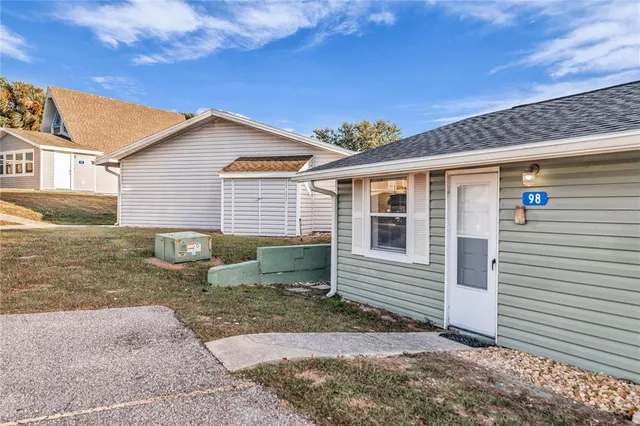 a view of a lake with houses