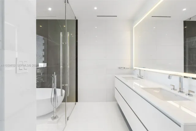 a view of a city with tall buildings