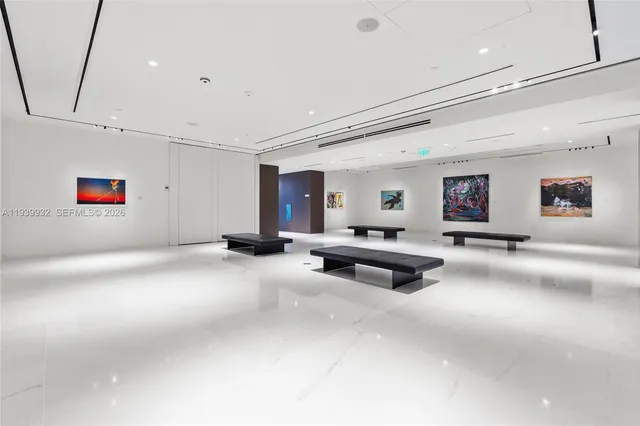 a view of a balcony with an ocean view