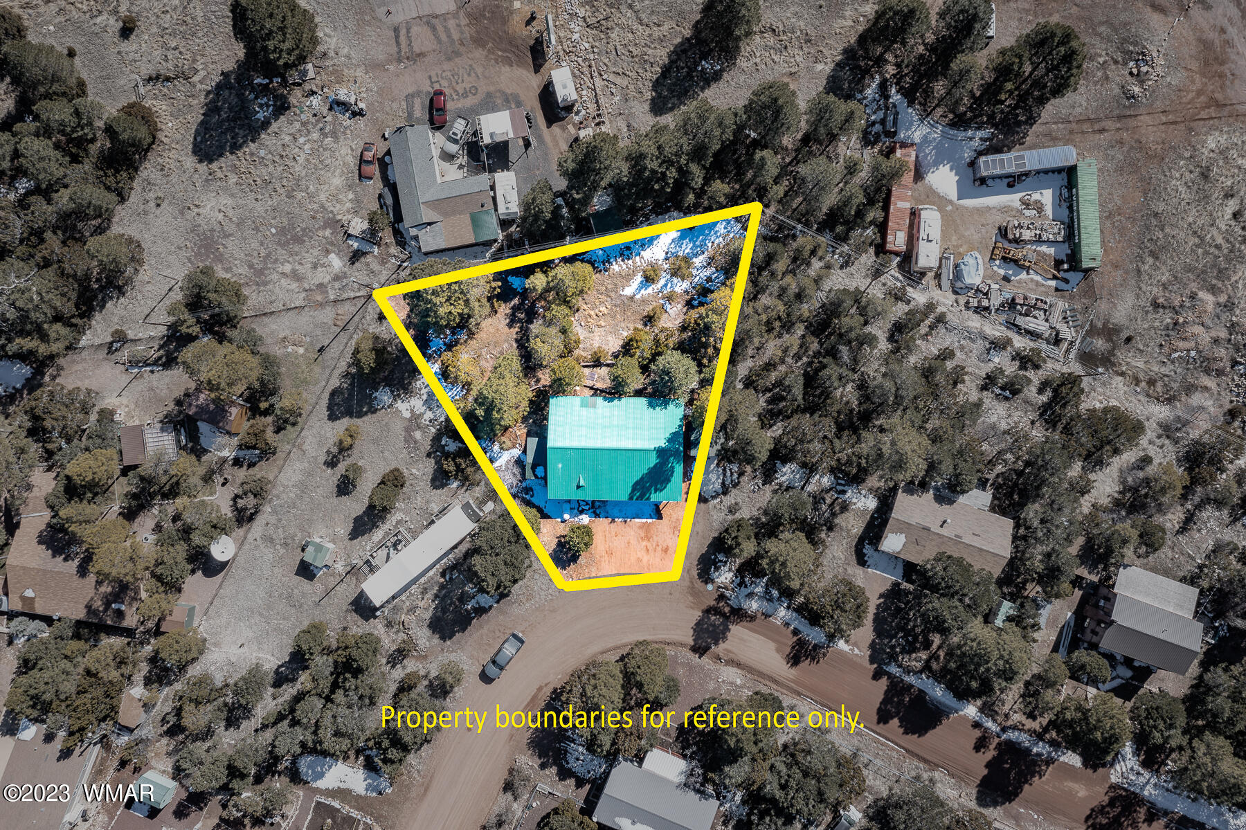 3439 Top View Road Overgaard, AZ 85933 - Photo 21 of 24 an aerial view of house with a swimming pool