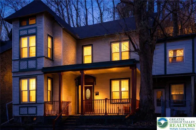 a view of brick building