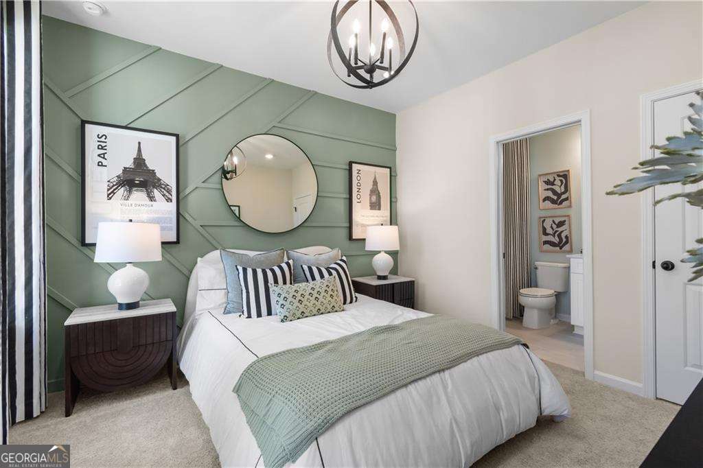 420 Hartsfield Road McDonough, GA 30253 - Photo 26 of 44 a bedroom with a bed and a painting on the wall