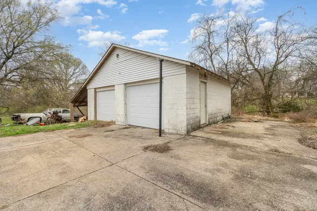 a backyard of a house