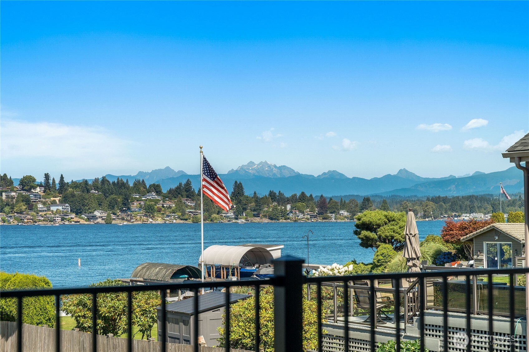 10005 North Davies Road Lake Stevens, WA 98258 - Photo 4 of 40 a view of lake from balcony