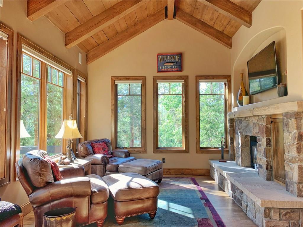 79 Rounds Road Breckenridge, CO 80424 - Photo 8 of 11 a living room with furniture and a fireplace