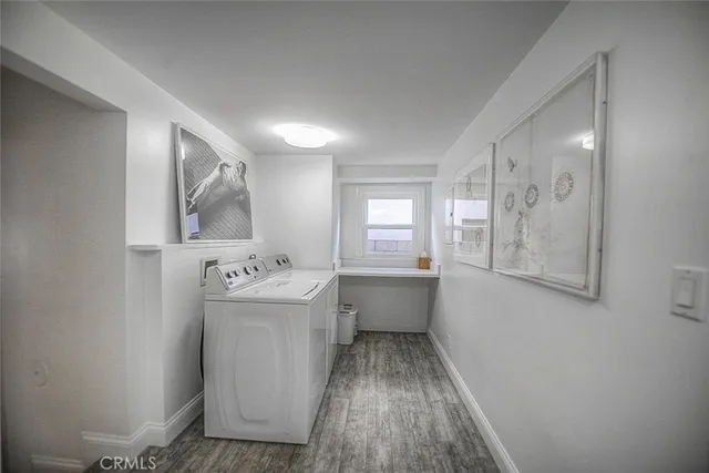 a view of utility room with washer and dryer
