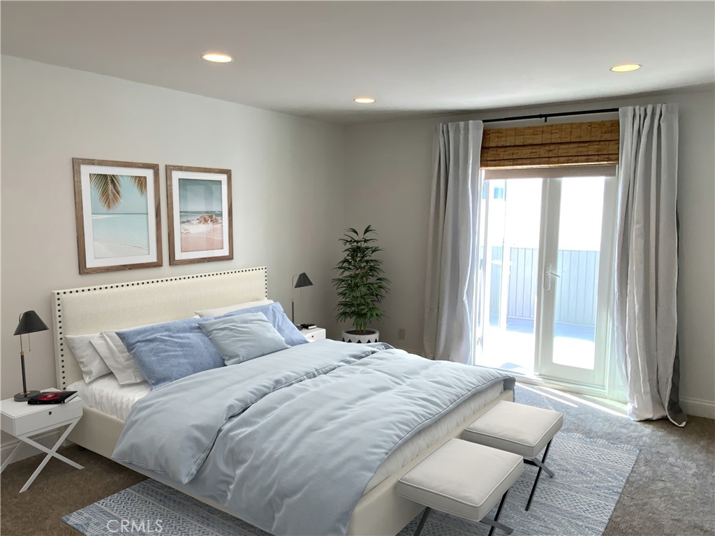 2137 Channel Road Newport Beach, CA 92661 - Photo 8 of 21 a bedroom with a large bed and a window