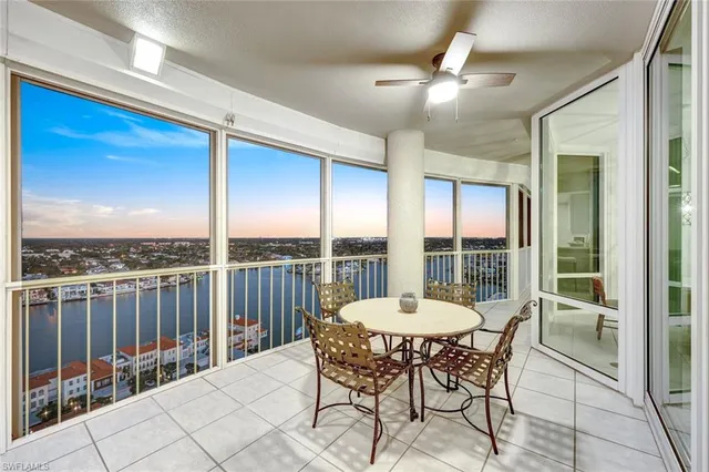 a outdoor space with furniture