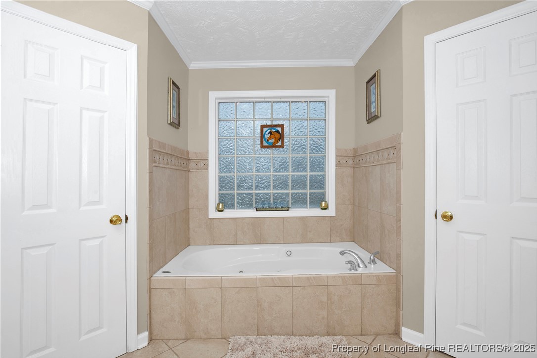 4891 Wade-Stedman Road Wade, NC 28395 - Photo 20 of 46 a bathroom with a bathtub and a shower