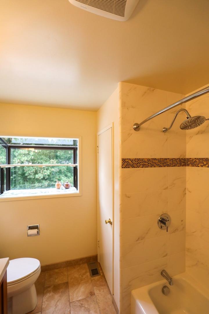 16 Westwood Road Santa Cruz, CA 95060 - Photo 35 of 46 a bathroom with a toilet and a shower