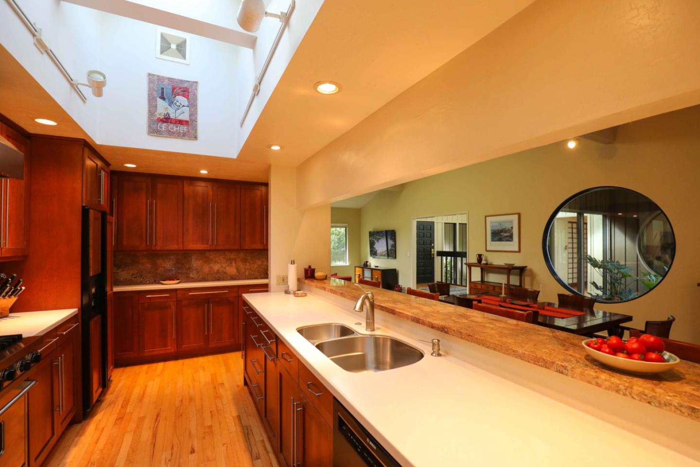 16 Westwood Road Santa Cruz, CA 95060 - Photo 6 of 46 a kitchen with a sink and a wooden floors