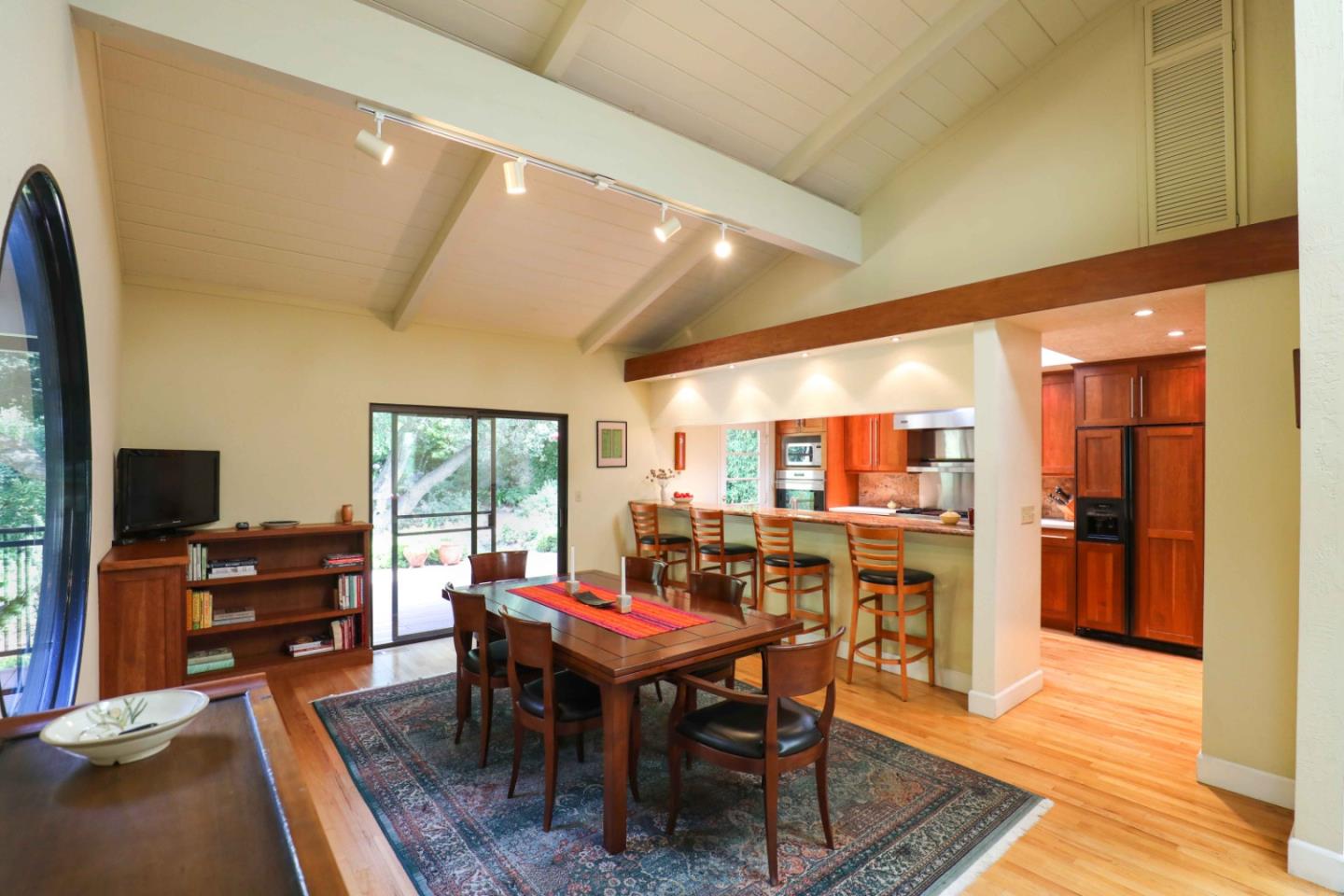 16 Westwood Road Santa Cruz, CA 95060 - Photo 9 of 46 a view of a dining room with furniture window and wooden floor