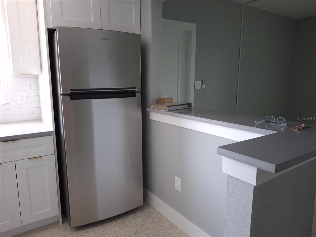 11355 3rd Street East Treasure Island, FL 33706 - Photo 5 of 19 a kitchen with a refrigerator and a sink
