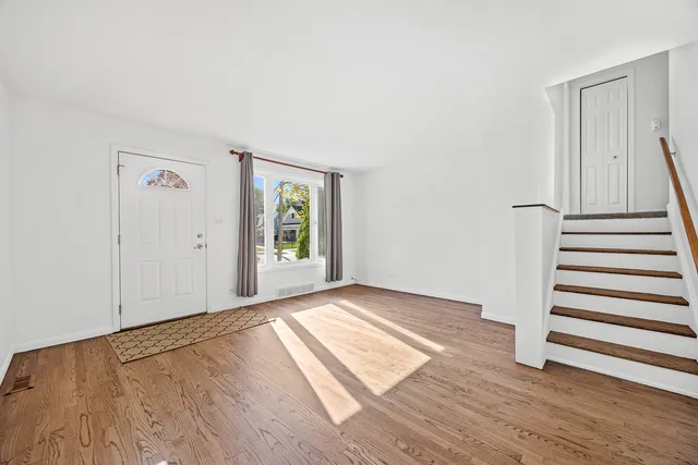 wooden floor in a room