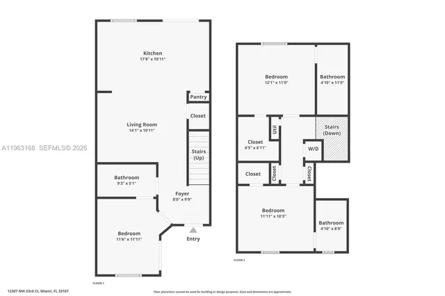 $3,050 | 12307 Northwest 23rd Court, Unit 12307, Miami, FL 33147