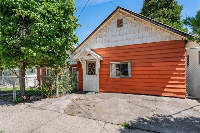 a backyard of a house