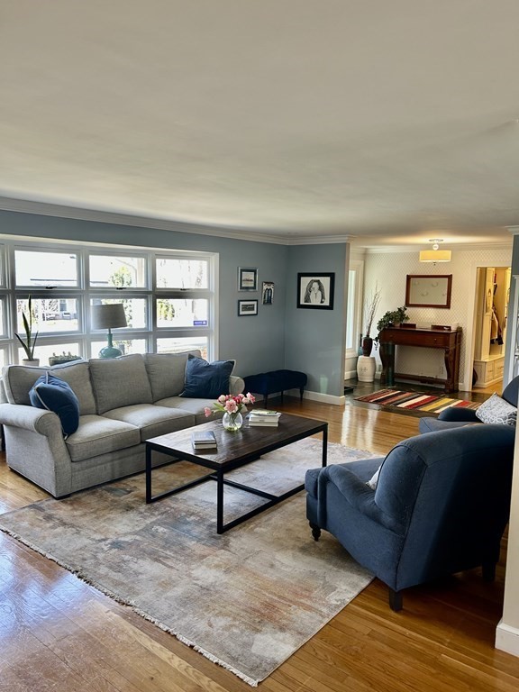 97 Elmwood Road Wellesley, MA 02481 - Photo 2 of 24 a living room with furniture a rug and a window