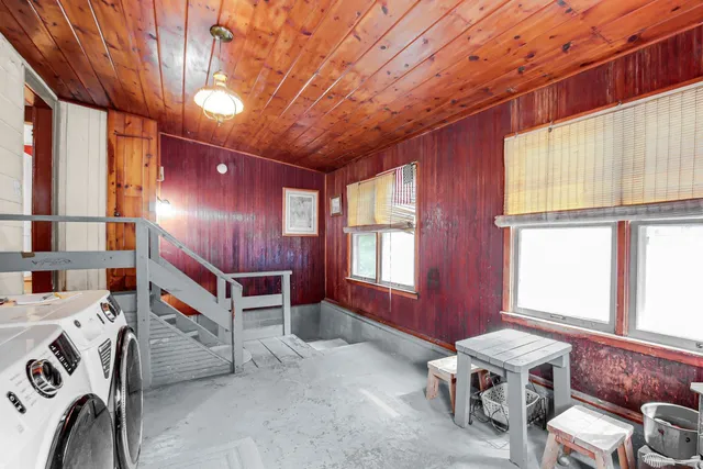 a room with furniture and windows