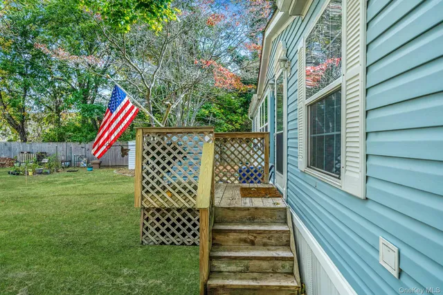a view of outdoor space deck and backyard